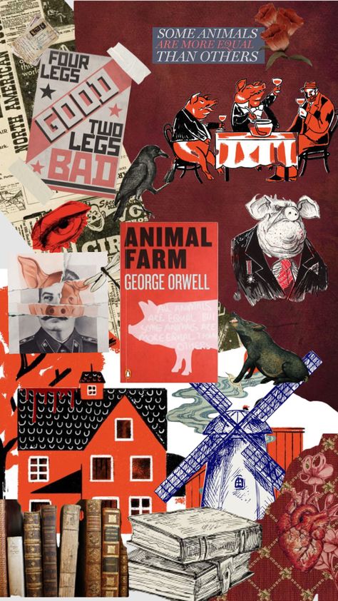 #Books #animalfarm #reading Animal Farm Book, Animal Farm George Orwell, All Animals Are Equal, 1984 Book, Teaching High School English, Lord Of The Flies, Classical Conversations, Literature Quotes, Animal Farm