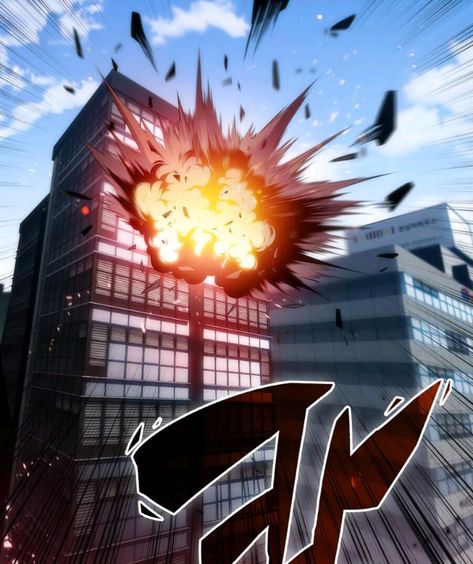 Building Explosion, Anime Explosion, Magic Drawing, Action Pose Reference, Nature Background Images, Scene Drawing, Anime City, Naruto Oc Characters, 판타지 아트