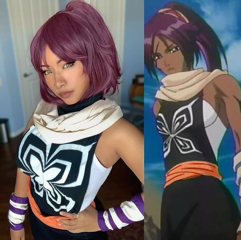 Anime Halloween Costume Black Women, Shihouin Yoruichi, Black Cosplayers, Easy Cosplay Ideas, Bleach Cosplay, Yoruichi Shihouin, Easy Cosplay, Black Cosplay, Bleach Anime Art