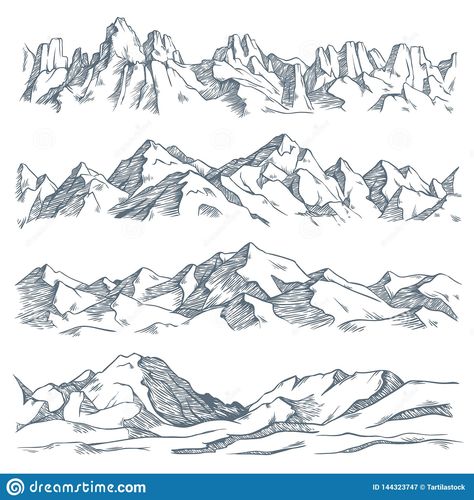 Mountains landscape engraving. Vintage hand drawn sketch of hiking or climbing o #Sponsored , #ADVERTISEMENT, #Advertisement, #engraving, #Mountains, #hiking, #Vintage Wood Burning Mountain Range, Drawing Mountains Landscapes, Mountain Sketch Landscapes, Hike Drawings, Mountain Background Drawing, Mountain Wood Burning, How To Draw Landscape, Mountain Sketches, Mountain Drawings