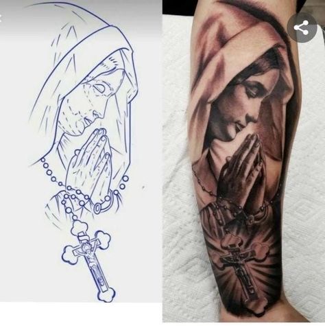 Geometric Tattoo Stencil, Arm Tattoos Drawing, Mary Tattoo, Men Tattoos Arm Sleeve, Tattoo Outline Drawing, Chicano Art Tattoos, Religious Tattoo, Half Sleeve Tattoos For Guys, Jesus Tattoo