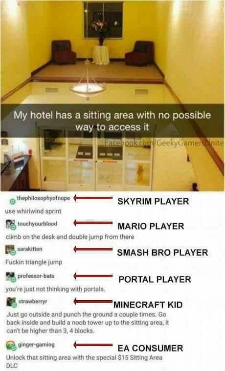 Bad Touch Trio, Video Game Logic, 9gag Funny, Video Game Memes, Gamer Humor, Video Games Funny, Fresh Memes, Gaming Memes, Funny Games