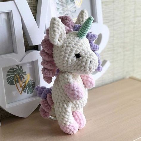 Unicorn | Amiguroom Toys Crochet Unicorn Pattern Free, Amigurumi Baba, Crochet Unicorn Pattern, Pola Amigurumi, Crochet Unicorn, Unicorn Pattern, Crochet Amigurumi Free, Unicorn Toys, Haken Baby