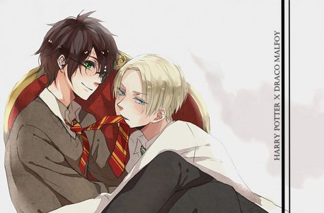 Harry x Draco (Harry Potter) Drarry Fanfiction, Meme Harry Potter, Art Harry Potter, Harry Porter, Drarry Fanart, Harry Draco, Gay Harry Potter, Harry Potter Images, Images Harry Potter