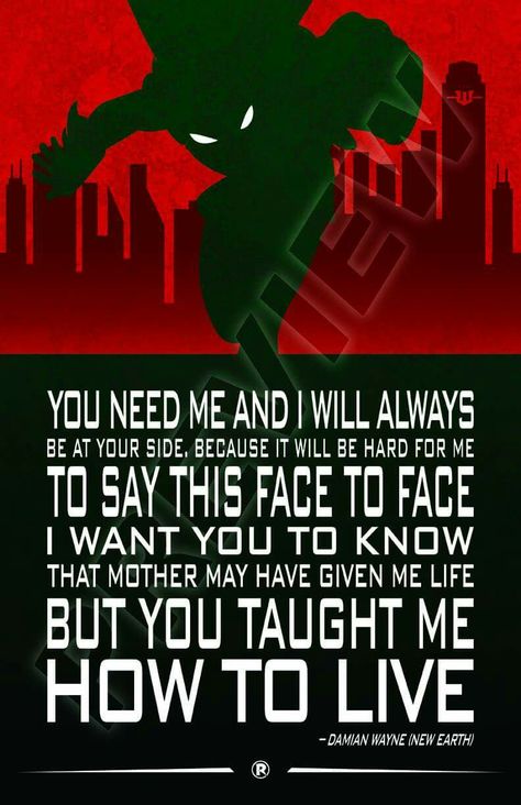 Robin quote. Damian Wayne. Son of Batman. Teen Titans, Young Justice. Justice League. DC Comics Damian Wayne Funny, Son Of Batman, Batman Quotes, Superhero Quotes, Original Teen Titans, Hero Quotes, Robin Dc, Batman Comic Art, Batman Universe