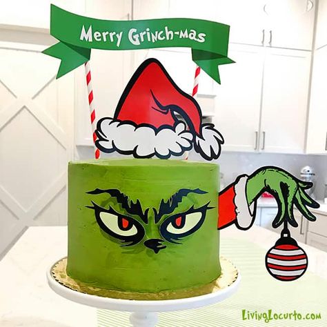 Grinch Cakes, Homemaking Hacks, Christmas Birthday Cake, Coke Float, Grinch Cake, Elf On The Shelf Arrival, Grinch Christmas Party, Cherry Coke, Grinch Party