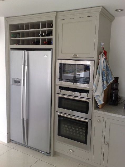 1000+ ideas about Fridge Storage on Pinterest | Sliding Drawers ... Kitchen Cabinet Wine Rack, Integrated Kitchen Appliances, Cupboard Ideas, Howdens Kitchens, Kitchen Cabinet Organizer, Wall Ovens, Rta Kitchen Cabinets, Ideal Kitchen, Wine Rack Cabinet