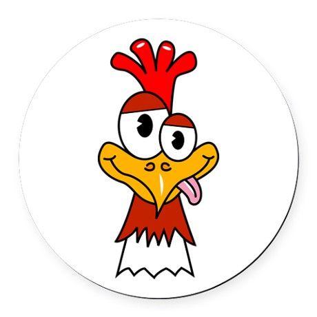 Crazy Chicken Clip Art, Chicken Sticker, Head Clipart, Cartoon Rooster, Chicken Head, Chicken Drawing, Inkscape Tutorials, Bird Brain, Motorcycle Drawing