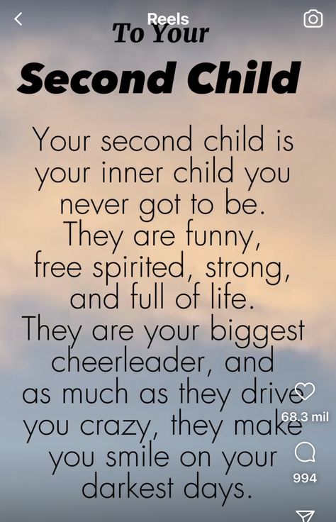 Second Child Quotes Funny, Second Child Quotes, Middle Child Quotes Truths, Love My Daughter Quotes, Adult Children Quotes, Son Quotes From Mom, Child Quotes, Calendar Quotes, Children Quotes