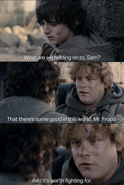 Lord Of The Rings Movie Quotes, Lord Of The Rings Fellowship Of The Ring, Sam Lord Of The Rings, Lord Of The Rings Quotes, Rings Quotes, Lotr Quotes, Senior Yearbook Quotes, Rings Workout, Two Towers