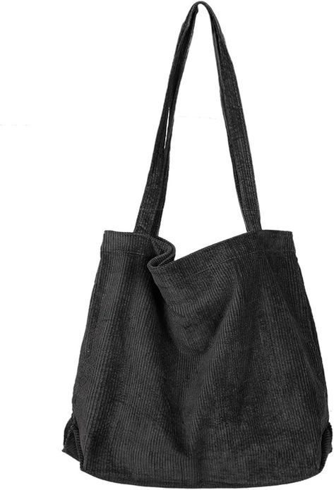 Amazon.com: Etercycle Women Corduroy Tote Bag, Casual Handbags Big Capacity Shopping Shoulder Bag with Pocket (Black) : Clothing, Shoes & Jewelry Handbags Big, Corduroy Tote Bag, Casual Handbags, What Should I Wear, Black Clothing, Woman Colour, Shoulder Bag Women, Shoes Jewelry, Going Out