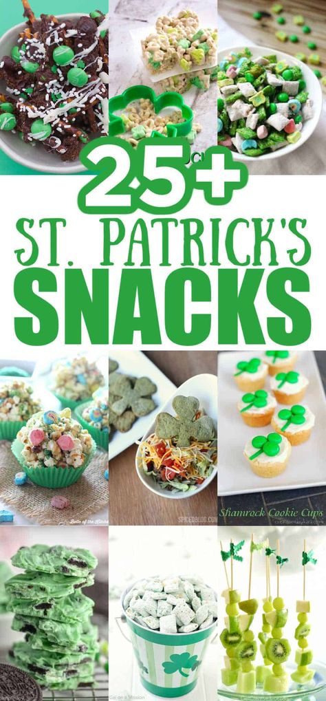 Do not miss these St. Patrick's Day Snacks and Drinks to celebrate St. Paddys Day. Quick and easy green food, beer & traditional Irish foods. St Paddy’s Party Food, St Pattys Theme Food, At Patricks Day Food Ideas, At Paddys Day Food, St Patricks Day Theme Food, St Patrick's Day Party Food Ideas, Saint Patrick Day Food Ideas Fun, March Snack Ideas, St Patrick’s Day Snacks Easy