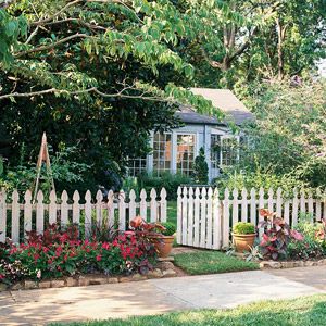 Add a Splash of Color Landscape Shrubs Front Yard, Landscape Ideas Front Yard Curb Appeal, Landscaping Shrubs, Front Yards Curb Appeal, Southport Nc, Front Yard Fence, White Picket Fence, Garden Shrubs, Front Yard Garden