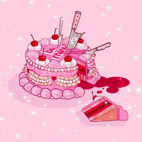 Pink Illustration Aesthetic, Cute Red Aesthetic, Cute Things Aesthetic, Valentines Pfp, Valentines Kawaii, Pink And Red Aesthetic, Valentine Illustration, Valentines Anime, Dark Kawaii