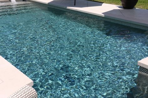 Pool Pebble Finish, Pebble Sheen Ocean Blue, Pebble Sheen Blue Granite, Pool Water Color Ideas, Blue Granite Pebble Sheen, Pebblesheen Pool Colors, Pebbletech Pools, Pebble Sheen Pool Colors, Pebble Tech Pool Colors