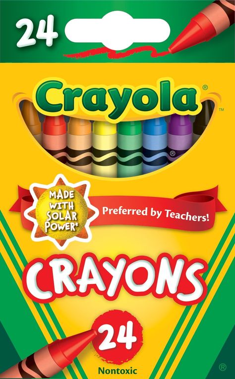 Buy Crayola Crayons, 24 Count, Back to School Supplies, Classroom Supplies, Assorted Classic Colors, Gifts at Walmart.com Back To School List, Primary And Secondary Colors, Crayon Set, School List, Crayon Box, Crayola Crayons, Classroom Supplies, School Art Projects, Back To School Supplies