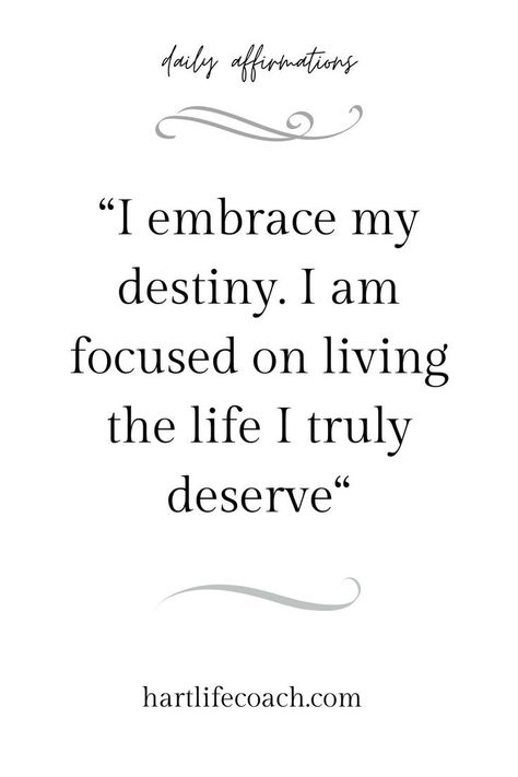 positive affirmation Destiny Meaning, Grateful Mindset, My Destiny, Living The Life, Healing Words, Daily Affirmation, Power Of Positivity, Make A Plan, Meaningful Life