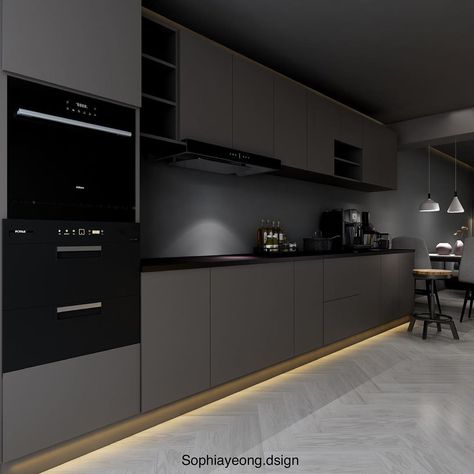 Hdb Kitchen Design, Hdb Interior Design, Hdb Kitchen, Hdb Interior, Kitchen Grey, Stay Tune, Gray Kitchen, Grey Kitchens, Modern Kitchen Design