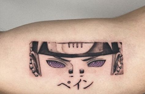 Tattoo ideas female Pain Nagato Tatoos Ideas, Nagato Tattoo Ideas, Pain Naruto Tatoos Ideas, Pain Tatoos Ideas Naruto, Naruto Eyes Tattoo, Obito Tattoo Ideas, Pain Tatoos Ideas, Manga Tattoo Anime, Obito Tattoo