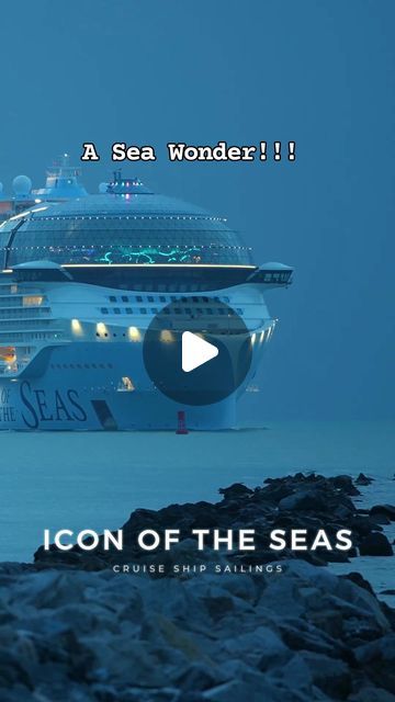 MyHoopties on Instagram: "World's Biggest and Tallest Cruise Ship #cruise #cruiseship #iconoftheseas #cruises #royalcaribbean #royalcaribbeancruise" Biggest Cruise Ship, Ship Cruise, Royal Caribbean Cruise, Royal Caribbean, Cruise Vacation, Big And Tall, Cruises, Cruise Ship, Sailing