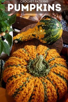 Crochet Fall Decor, Thanksgiving Crochet, Crochet Pumpkins, Fall Pumpkin Crafts, Fall Crochet Patterns, Halloween Crochet Patterns, Fall Patterns, Crochet Fall, Holiday Crochet