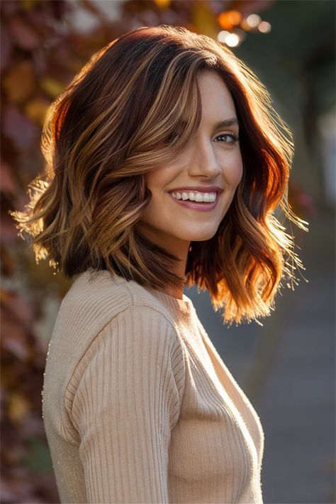 Embrace the beauty of Fall with stunning balayage hair! This season, elevate your look with vibrant colors and soft, natural highlights that perfectly blend into your hair. Whether you prefer shoulder length layers or a chic bob, balayage hair allows for low maintenance styles with a touch of sophistication. Enhance your look with babylights or peekaboo highlights for added dimension. #BalayageHair #FallHair #HairInspo #Hairstyles #FallVibes Bob Balayage Hair, Shoulder Length Layers, Brunette With Caramel Highlights, Bob Balayage, Fall Balayage, Chic Bob, Shoulder Length Layered, Peekaboo Highlights, Fall Winter Hair Color