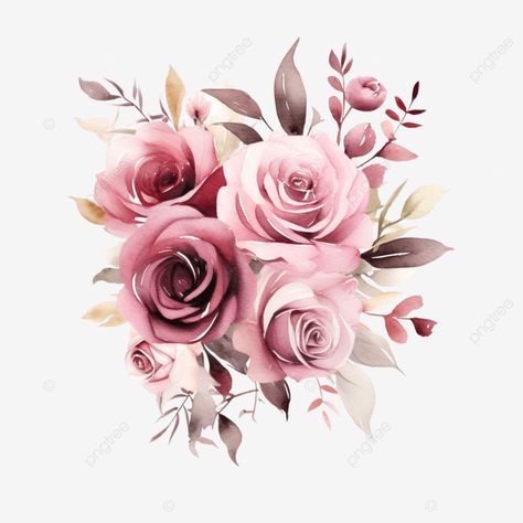 dusty rose watercolor flower arrangement design floral watercolor png Dusty Flowers, Flower Png Images, Banner Background Hd, Rose Watercolor, Rosé Png, Flower Arrangement Designs, Watercolor Png, Png Floral, Background Hd