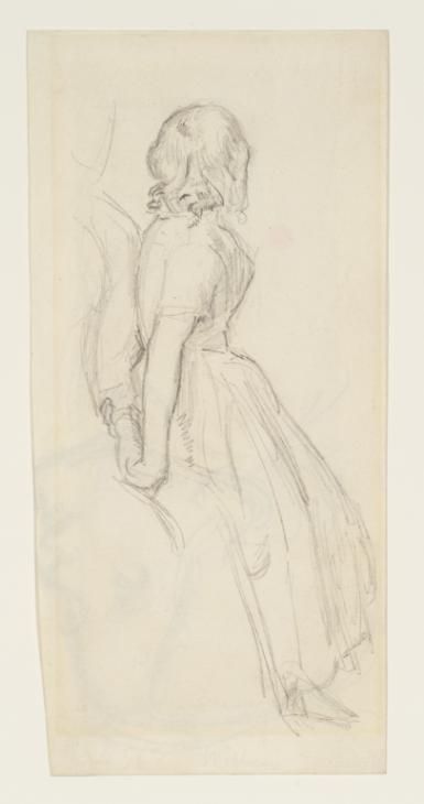 Sir John Everett Millais, Bt, 'Study for 'The Blind Girl'. Verso: Study for 'Peace Concluded'' c.1854, c.1855 Effie Gray, Sir John Everett Millais, Art History Timeline, Tate Museum, Everett Millais, Blind Girl, John Everett Millais, John William Waterhouse, Tate Gallery