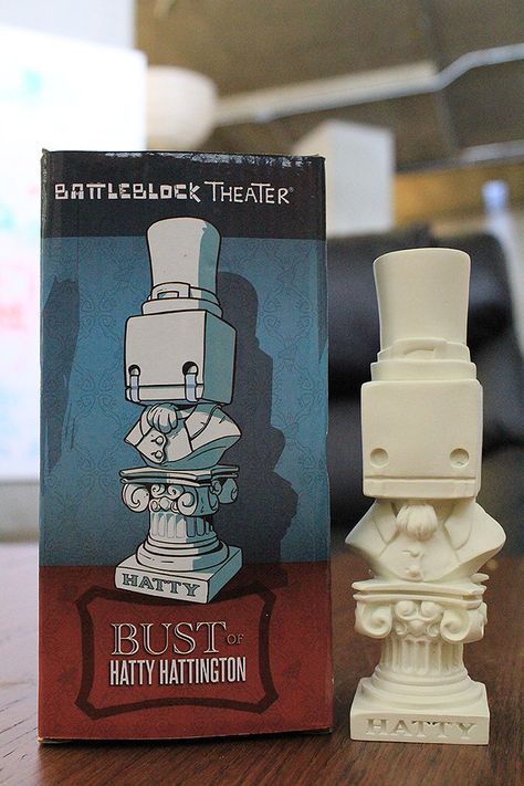 New #BattleBlockTheater merchandise headed to RTX 2014! Bust of Hatty Hattington! http://blog.thebehemoth.com/2014/06/24/rtx-2014-our-booth-details/ Battle Block Theater, Hatty Hattington, Alien Hominid, Battleblock Theater, Castle Crashers, Drukarka 3d, Props Concept, Toy Sculpture, Robots Concept