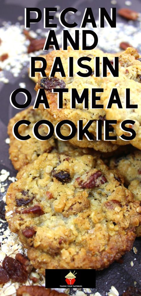 Very Easy Cookie Recipe, Oatmeal Cookies Soft, Raisin Oatmeal Cookies, Oatmeal Applesauce Cookies, Easy Delicious Cookies, Raisin Oatmeal, Cookies Soft And Chewy, Pecan Cookie, Amazing Cookie Recipes