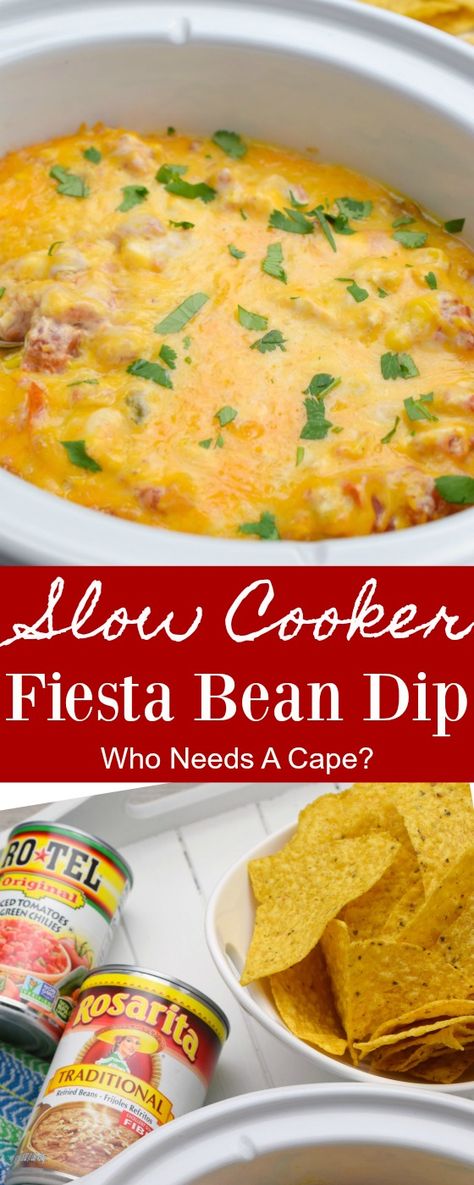 Traditional Refried Beans, Slow Cooker Dips, Refried Bean Dip, Beans In Crockpot, Slow Cooker Beans, Bean Dip Recipes, Crock Pot Dips, Bowl Party Food, Tailgating Recipes