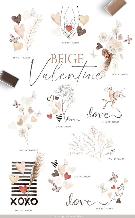 Make a variety of Valentine's products with beautiful and comfortable Boho images! Valentine Banner Design, Boho Valentines, Boho Images, Boho Valentine, Valentine's Day Illustration, Valentine's Decor, Heart Clipart, Valentines Day Clipart, Printable Pictures