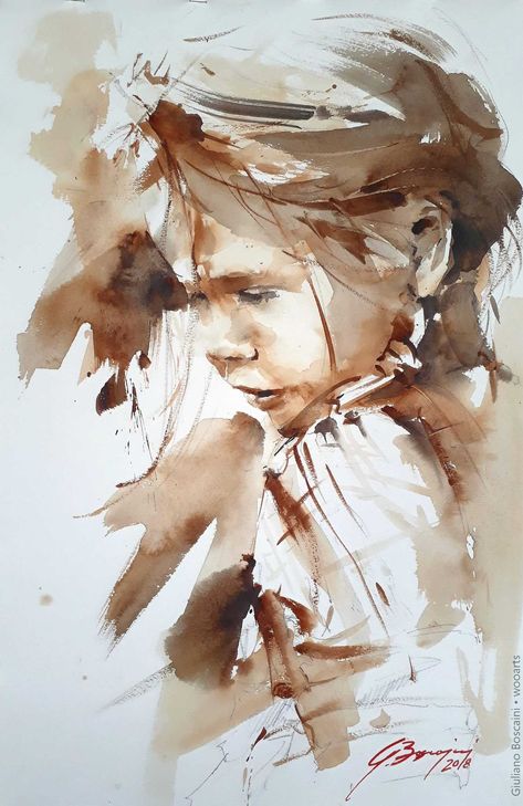 Watercolor Face, Watercolor Portrait Painting, Painting People, Hur Man Målar, Abstract Portrait, Kids Portraits, Watercolor Portraits, Watercolor Techniques, Pablo Picasso