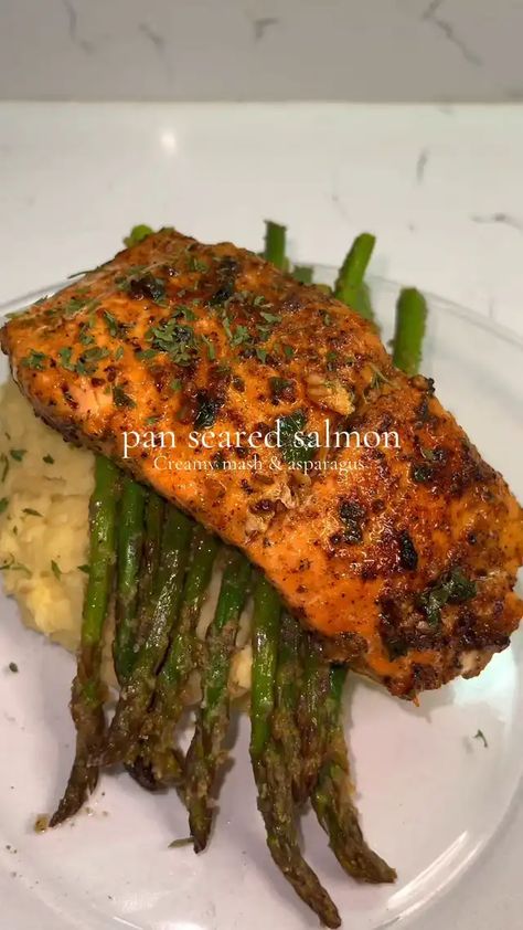 Lemon8 · Juicy salmon and mashed potatoes · @Ron Richel ✨ Salmon Shrimp Mashed Potatoes, Salmon Baked Potato, Salmon And Mashed Potatoes, Salmon Potatoes, Let Him Cook, Salmon Baked, Salmon And Shrimp, Salmon Potato, Tiktok Recipes