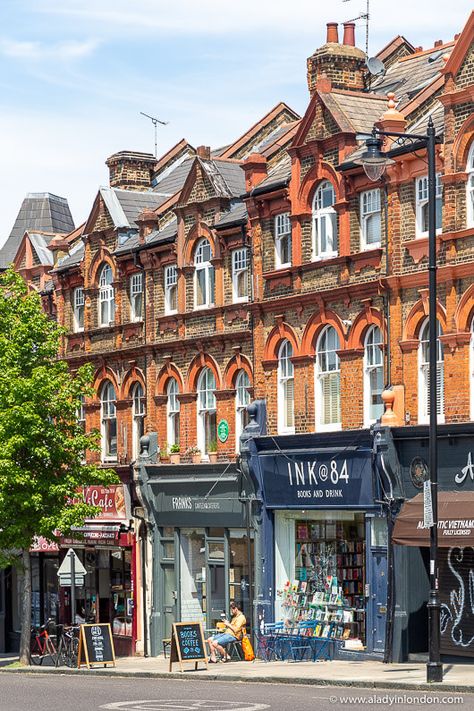 Highbury Shops in London Highbury London, Twickenham London, London Islington, Highbury Stadium, Utopia City, London Flats, London Shops, Classical Facade, Old English Cottage