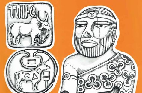 Indus Valley Civilization Seals, Indus Valley Civilization Art, Indus Valley Civilization Project, Indus Valley Civilization Project Ideas, Indus Civilization, History Homeschool, Streetwear Business, Notes Background, Outline Pictures