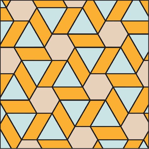 L4213. Hexagons joined by parallelograms. Parallelogram Art, Hexagon Design Graphic, Parallelogram Design, Tv Stand And Panel, Tessellation Patterns, Optical Illusion Quilts, Holiday Homework, English Paper Piecing Quilts, Rangoli Borders