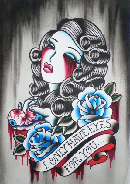 @Maria Elizabeth Drawing Roses, Womans Face, Traditional Style Tattoo, Ink Inspiration, Geniale Tattoos, Sailor Jerry, Style Tattoo, Traditional Tattoos, Desenho Tattoo