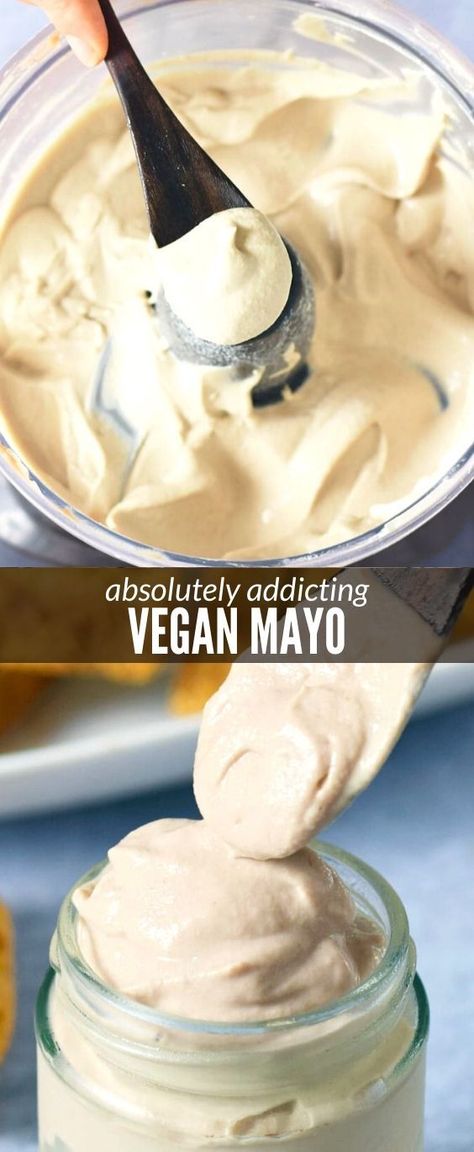 Mayonnaise Substitute, Egg Free Mayo, Vegan Mayo Recipe, Dairy Free Mayo, Vegan Kebab, Vegan Sauce Recipes, Mayo Recipe, Vegan Mayo, Vegan Mayonnaise