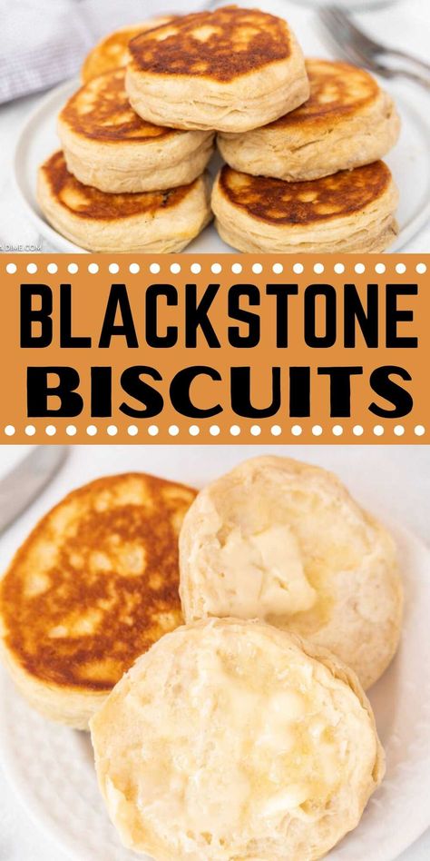 Dinner Griddle Recipes, Blackstone Recipes Sides, Grilled Biscuits, Cookies On Blackstone, Stuff To Make On Blackstone, Dinners On Blackstone Grill, Blackstone Cookies, Biscuits On Blackstone Griddle, Blackstone Bread