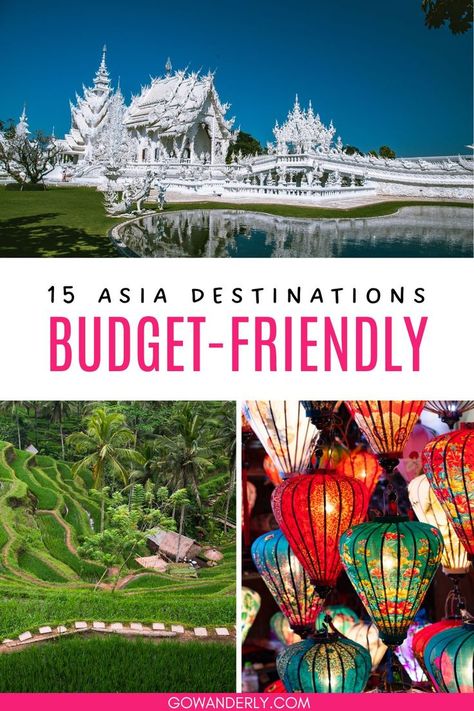 Discover budget-friendly travel destinations in Asia for your next adventure. Inexpensive Travel Destinations, Cheap Travel Destinations, Cheap Countries To Travel, Asian Countries, Budget Travel Destinations, Travel Destinations Asia, Countries To Visit, Asia Destinations, Planning A Trip