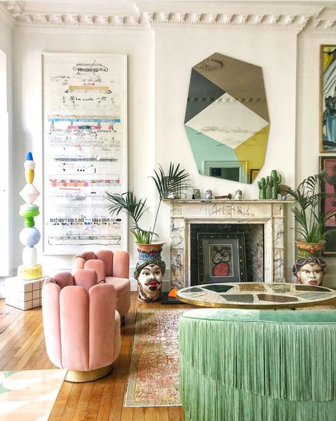 8 Interior Design Rules To Pull Off An Eye-Catching Eclectic Look Interior Art Deco, London Living Room, Interior Boho, London Living, Eclectic Interior Design, Latest Interior Design, Modern Eclectic, Eclectic Living Room, Design Rules