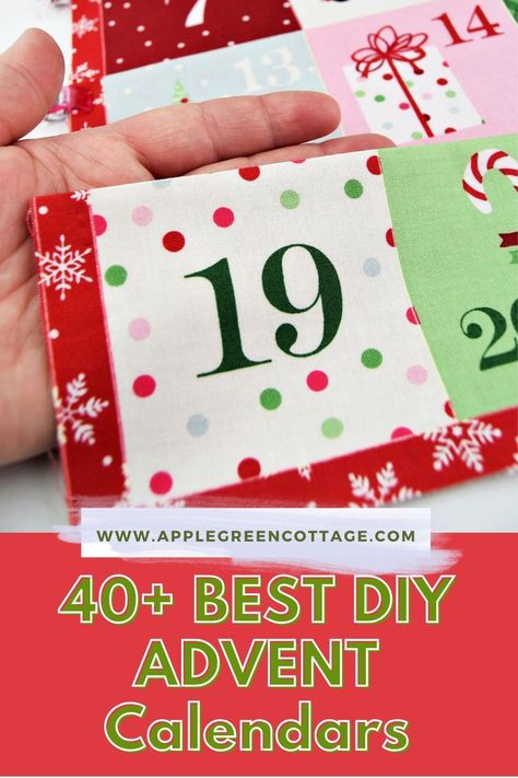 40+ beautiful diy advent calendars you can make as countdown to Christmas. Perfect Christmas countdown calendar ideas for kids and adults. From felt advent calendars, fabric advent calendars, even quilted calendars, to diy paper advent calendars, metal, scrap wood advent calendars, household items, and more. My favorite might be a diy clothesline advent calendar - but there are even more! Check them out now - the best homemade advent calendars for the Christmas countdown. Diy Sewn Advent Calendar, Diy Countdown Ideas, Diy Fabric Advent Calendar Pattern, Diy Felt Advent Calendar Free Pattern, Reusable Advent Calendar Diy, Quilted Advent Calendar Pattern, Diy Fabric Advent Calendar, Fabric Advent Calendar Diy, How To Make An Advent Calendar