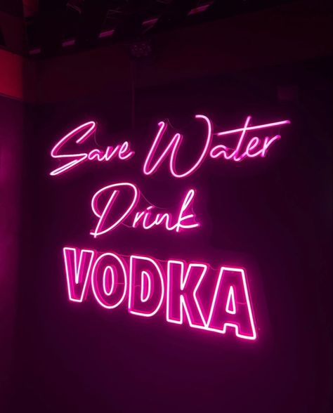 Vodka Wallpaper, Save Water Drink Vodka, College Party Quotes, Led Wallpaper, Vodka Quotes, Pink Vodka, Clear Phone Case Design, Party Quotes, Save Water Drink