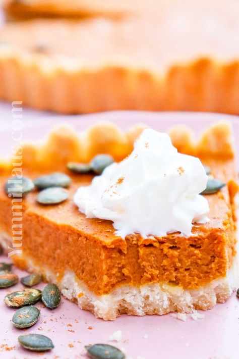 This easy Gluten-Free Pumpkin Pie is perfect for Thanksgiving with its flavorful, flaky, gluten-free crust and creamy pumpkin filling. Gluten Free Pumpkin Pie, Pumpkin Filling, Gluten Free Crust, Gluten Free Pumpkin, Pumpkin Pie, Gluten Free, Pie, Thanksgiving