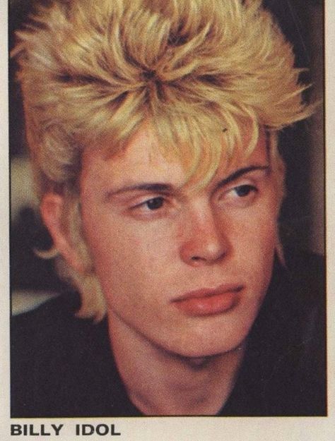 80s New Wave Fashion, Punk Boy, 80s Men, Billy Boy, 80s Hair, Billy Idol, Punk Hair, I'm With The Band, Hair Reference