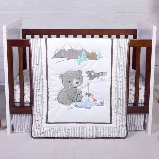 Baby Bedding Sets : Target Woodsy Nursery, Mountain Backdrop, Best Crib, Baby Fish, Nursery Crib, Crib Bedding Sets, Soft Bedding, Fitted Crib Sheet, Crib Mattress