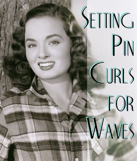 1940s Hair Setting Pattern, How To Make Pin Curls Tutorials, 1940s Pin Curls, Vintage Curl Pattern, Vintage Curls Tutorial, Pin Curls For Long Hair, Pin Curls For Short Hair, Pin Curls Tutorial, Pin Curl Tutorial