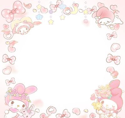 Kawaii Printables, Hello Kitty Printables, Preppy Stickers, Note Doodles, Note Writing Paper, Notebook Cover Design, Custom Ipad, Memo Paper, Pink Border