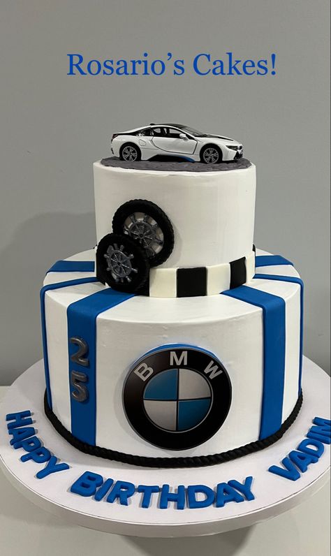 Bmw Car Cake Design, Bmw Cakes For Men, Bmw Birthday Cake, Rose Cake Recipe, Elena Gnut, Car Cakes For Men, Bmw Cake, Cars Cake Design, Cake Design For Men